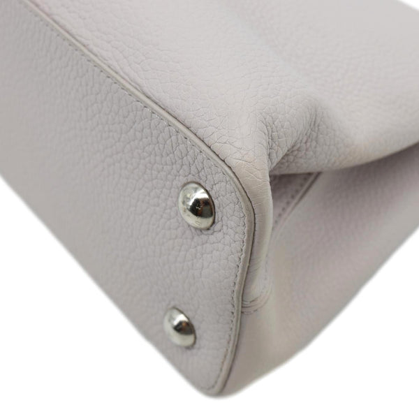 LOUIS VUITTON Capucines PM Taurillon Leather Crossbody Bag Tricolor