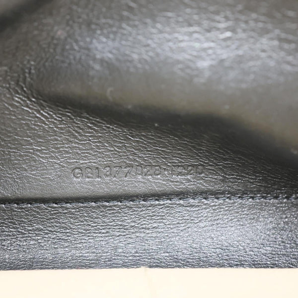 YVES SAINT LAURENT Envelope Grain De Poudre Chevron Leather Wallet On Chain Beige