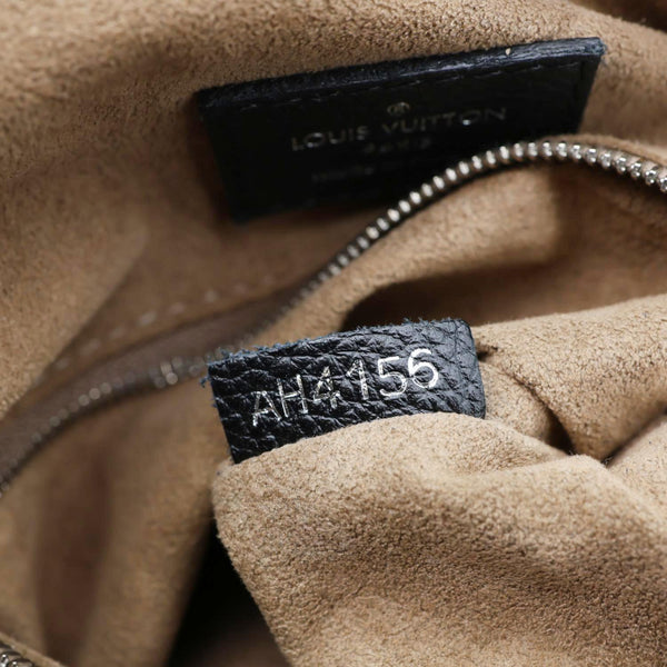 LOUIS VUITTON Babylone BB Mahina Leather Chain Shoulder Bag Black