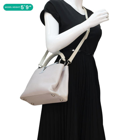 LOUIS VUITTON Capucines PM Taurillon Leather Crossbody Bag Tricolor