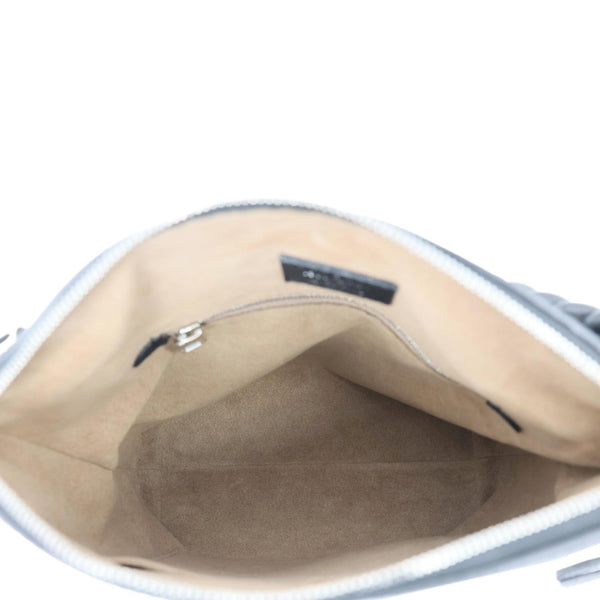 LOUIS VUITTON Babylone BB Mahina Leather Chain Shoulder Bag Black