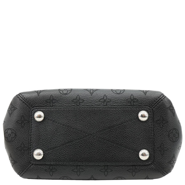 LOUIS VUITTON Babylone BB Mahina Leather Chain Shoulder Bag Black