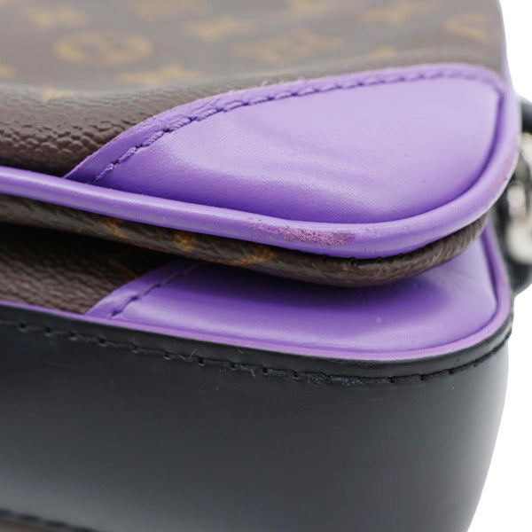 LOUIS VUITTON Trio Monogram Macassar Canvas Messenger Bag Purple