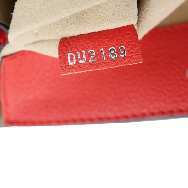 LOUIS VUITTON Lockme Ever Leather Crossbody Bag Red