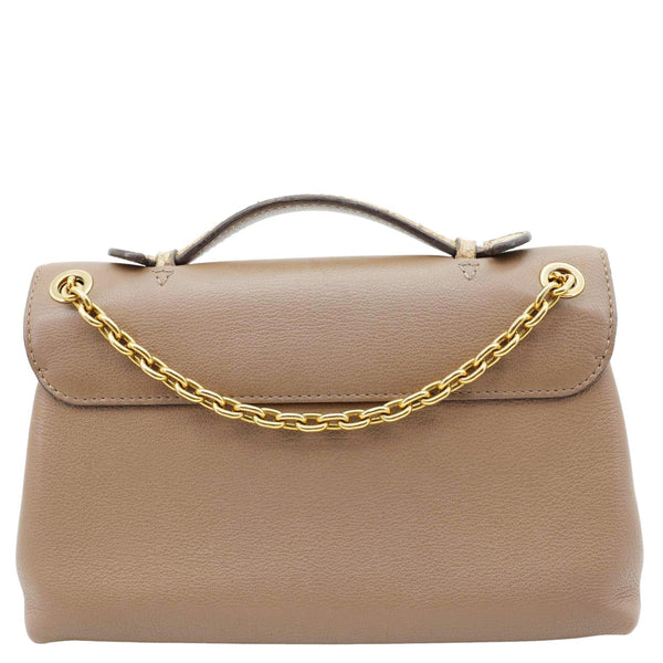 LOUIS VUITTON Very Chain Python Calfskin Leather Shoulder Bag Taupe