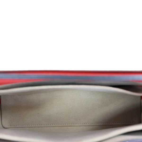 LOUIS VUITTON Lockme Ever Leather Crossbody Bag Red