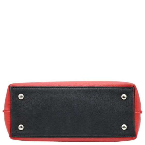 LOUIS VUITTON Lockme Ever Leather Crossbody Bag Red