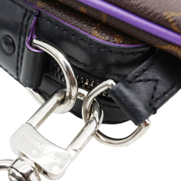 LOUIS VUITTON Trio Monogram Macassar Canvas Messenger Bag Purple