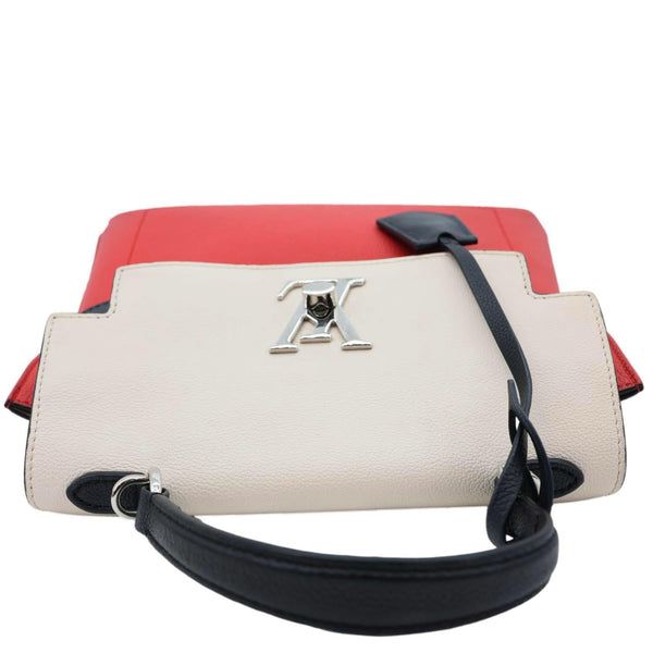 LOUIS VUITTON Lockme Ever Leather Crossbody Bag Red