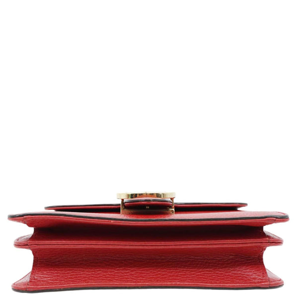 GUCCI Interlocking GG Small Dollar Calfskin Leather Crossbody Bag Red 510304