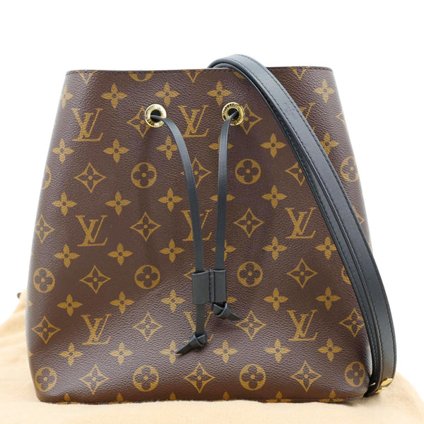 LOUIS VUITTON Neonoe MM Monogram Canvas Shoulder Bag Black