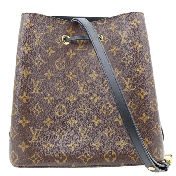 LOUIS VUITTON Neonoe MM Monogram Canvas Shoulder Bag Black