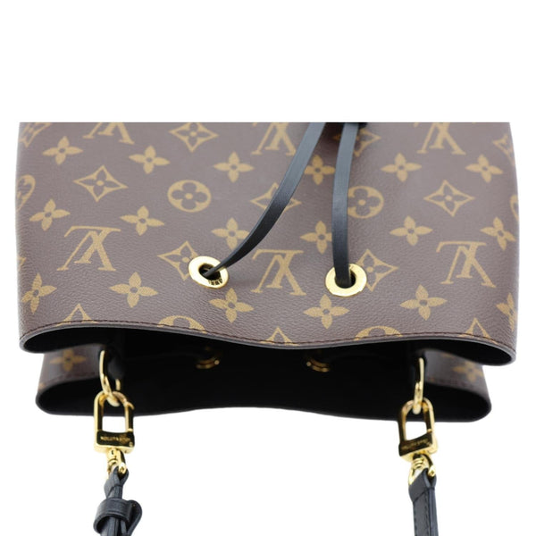 LOUIS VUITTON Neonoe MM Monogram Canvas Shoulder Bag Black