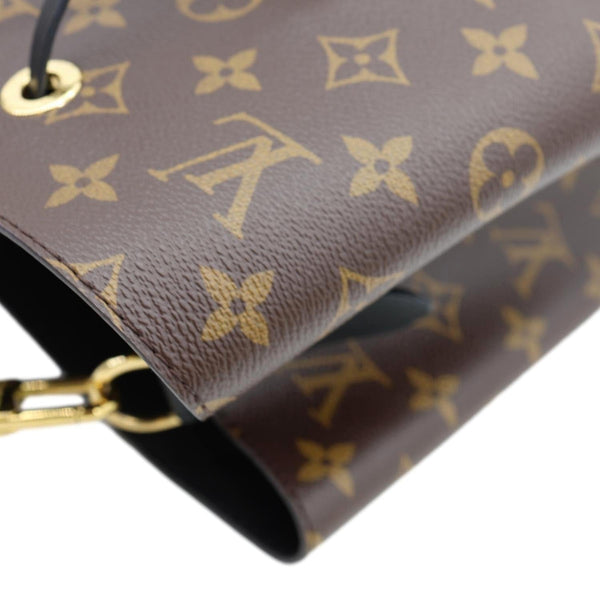 LOUIS VUITTON Neonoe MM Monogram Canvas Shoulder Bag Black
