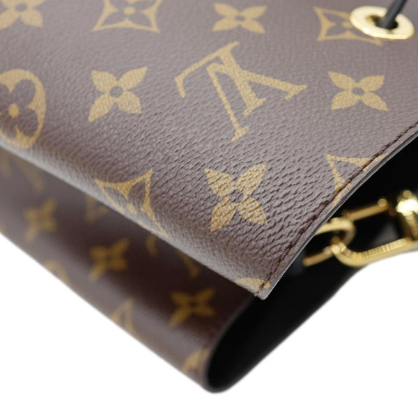 LOUIS VUITTON Neonoe MM Monogram Canvas Shoulder Bag Black