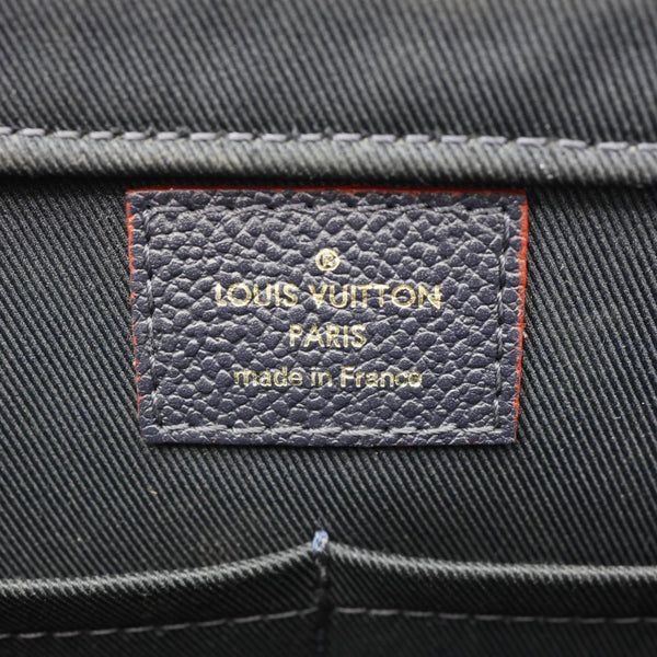 LOUIS VUITTON Sully PM Monogram Empreinte Leather Shoulder Bag Marine Rouge