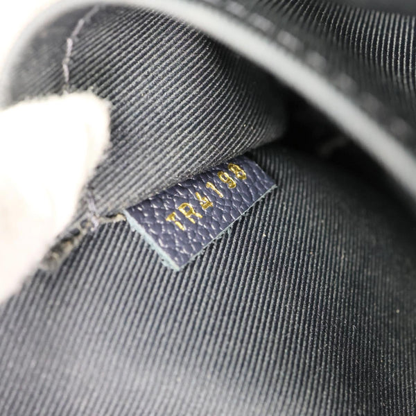 LOUIS VUITTON Sully PM Monogram Empreinte Leather Shoulder Bag Marine Rouge