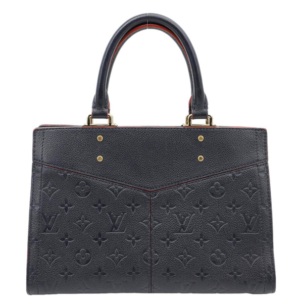 LOUIS VUITTON Sully PM Monogram Empreinte Leather Shoulder Bag Marine Rouge