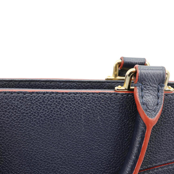 LOUIS VUITTON Sully PM Monogram Empreinte Leather Shoulder Bag Marine Rouge