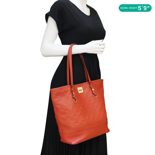 LOUIS VUITTON Citadine PM Empreinte Leather Shoulder Bag Aurore