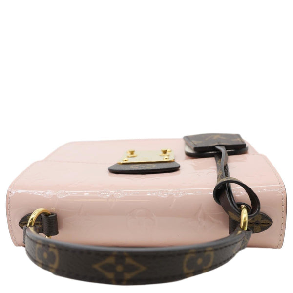 LOUIS VUITTON Spring Street Monogram Vernis Leather Shoulder Bag Rose Ballerine