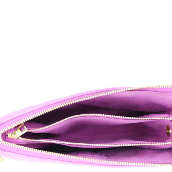 LOUIS VUITTON Coussin BB Monogram Embossed Leather Shoulder Bag Pink