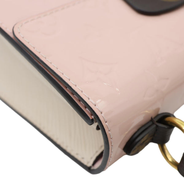 LOUIS VUITTON Spring Street Monogram Vernis Leather Shoulder Bag Rose Ballerine