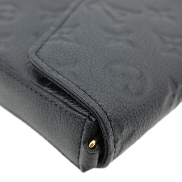 LOUIS VUITTON Felicie Pochette Monogram Empreinte Crossbody Bag Black