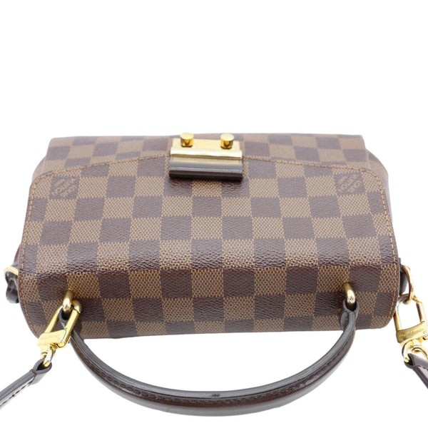 LOUIS VUITTON Croisette Damier Ebene Crossbody Bag Brown