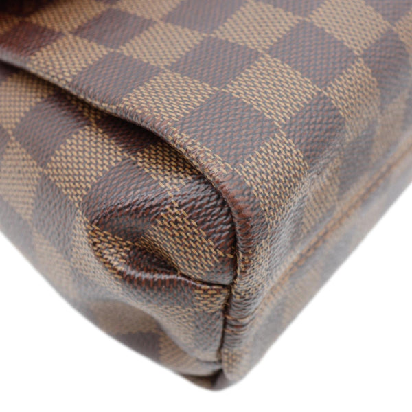 LOUIS VUITTON Croisette Damier Ebene Crossbody Bag Brown