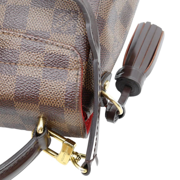 LOUIS VUITTON Croisette Damier Ebene Crossbody Bag Brown