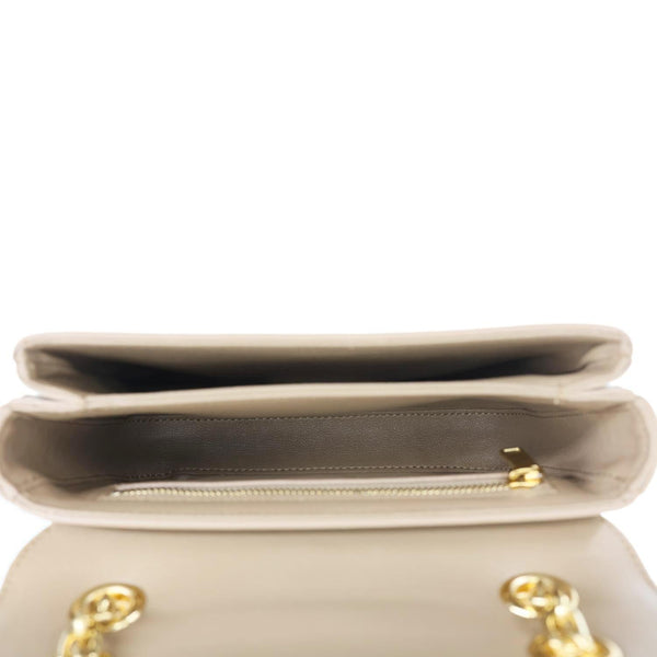 CELINE C Small Calfskin Leather Shoulder Bag Beige