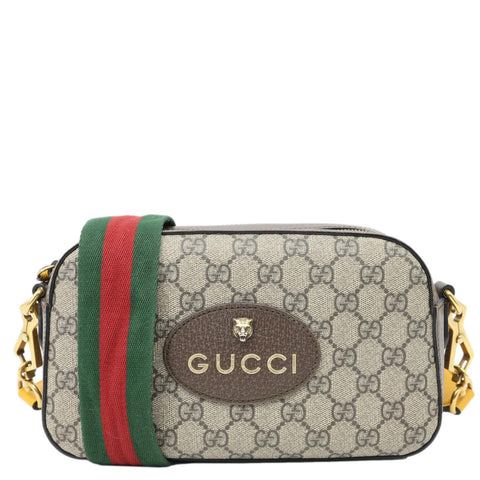 GUCCI Neo Vintage GG Supreme Canvas Messenger Bag Beige 476466