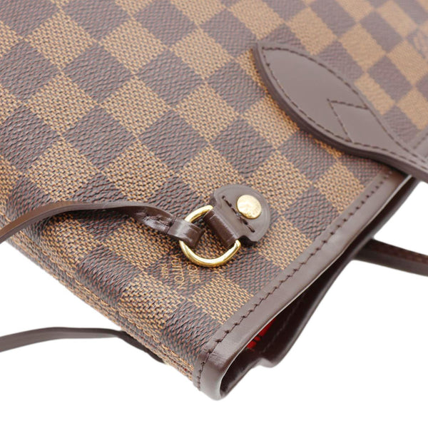 LOUIS VUITTON Neverfull PM Damier Ebene Shoulder Bag Brown