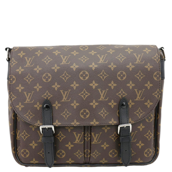 LOUIS VUITTON Christopher Monogram Macassar Messenger Bag Black