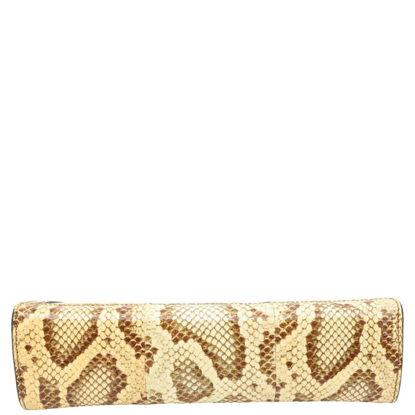 GUCCI Ophidia Small Raffia Elaphe Chain Shoulder Bag Beige 503877