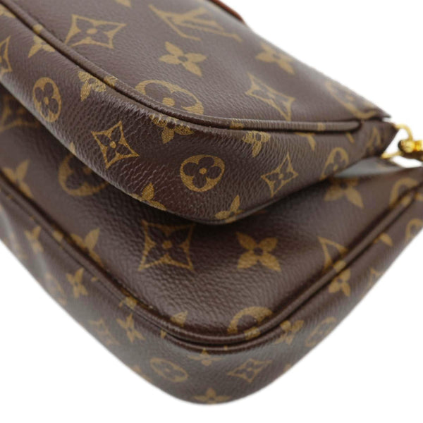 LOUIS VUITTON Multi Pochette Accessoires Monogram Canvas Crossbody Bag Brown