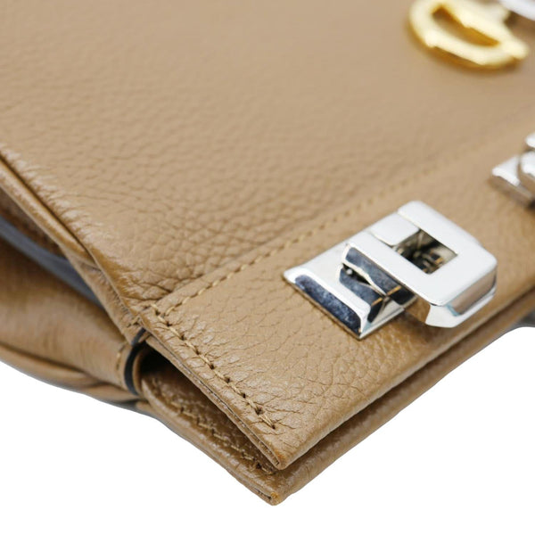 GUCCI Zumi Medium Leather Top Handle Shoulder Bag Brown 564714