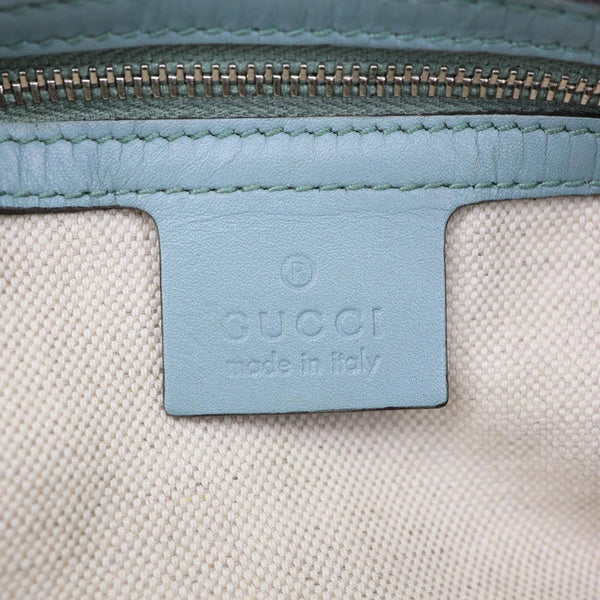 GUCCI Joy Medium GG Imprime Boston Bag Light Blue 193603