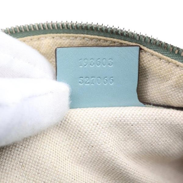 GUCCI Joy Medium GG Imprime Boston Bag Light Blue 193603