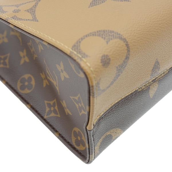 LOUIS VUITTON Onthego PM Giant Monogram Reverse Canvas Shoulder Bag Brown
