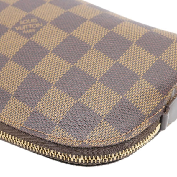 LOUIS VUITTON PM Damier Ebene Cosmetic Pouch Brown