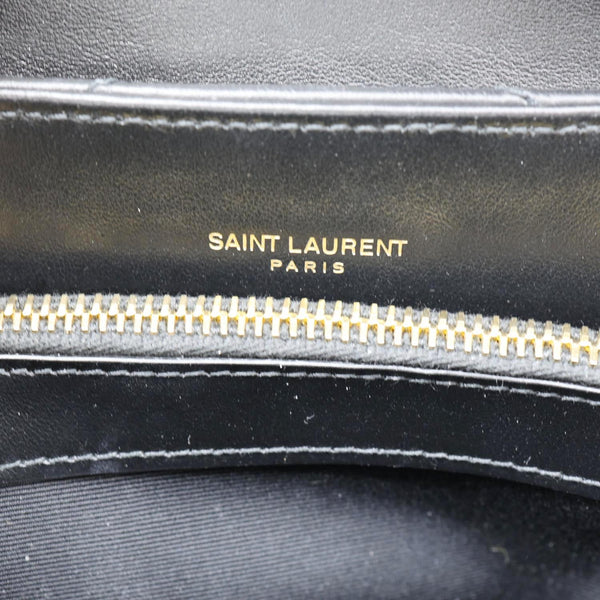 YVES SAINT LAURENT Loulou Large Matelasse Leather Chain Shoulder Bag Black