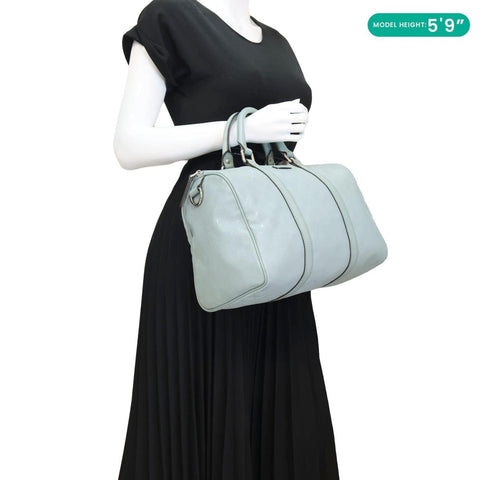 GUCCI Joy Medium GG Imprime Boston Bag Light Blue 193603