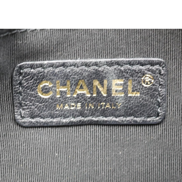 CHANEL Envelope Flap Quilted Leather Chain Belt Bag Black