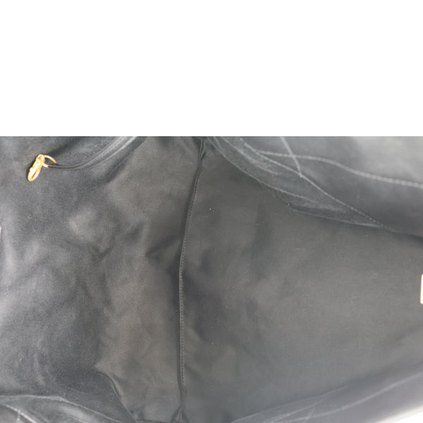 CHANEL Coco Calfskin Leather Shopping Tote Bag Black