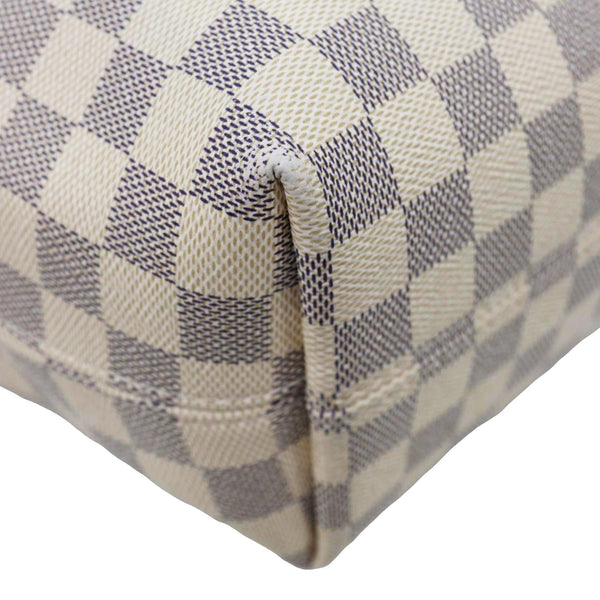 LOUIS VUITTON Graceful PM Damier Azur Shoulder Bag Rose Ballerine