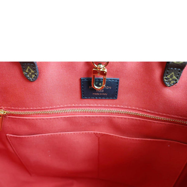 LOUIS VUITTON Onthego GM Giant Monogram Reverse Canvas Tote Bag Brown