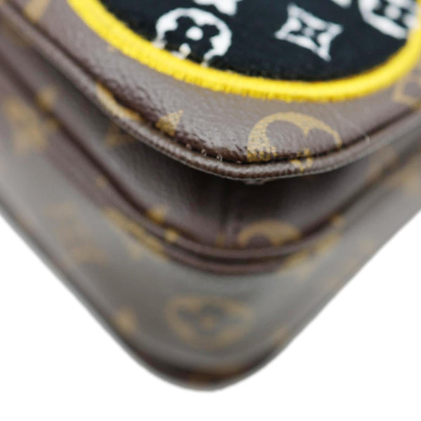 LOUIS VUITTON Metis Pochette Patches Monogram Canvas Crossbody Bag Brown