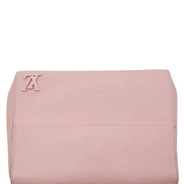 LOUIS VUITTON Cluny BB Epi Leather Top Handle Crossbody Bag Pink